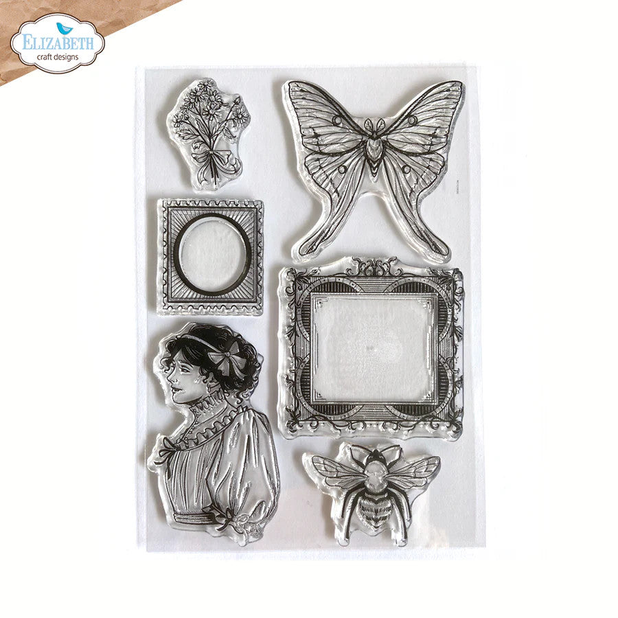 Elizabeth Craft Designs Campo inglés 1 juego de sellos CS283